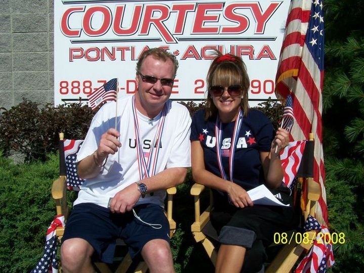 Dan and a featured guest on Courtesy On Wheels